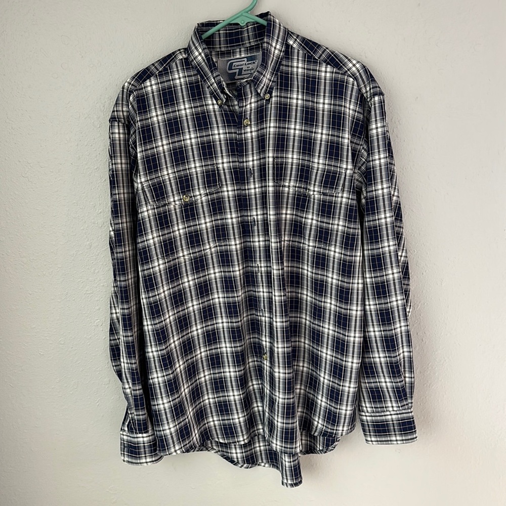Wrangler Cool Lock western long sleeve button up shirt. Size medium